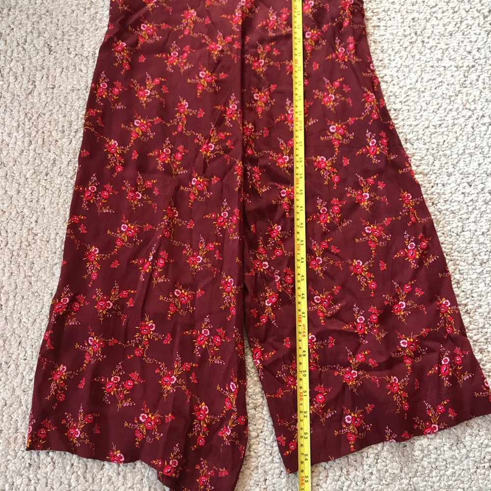 Madewell Apron Bow Back Floral Jumpsuit Romper - Picture 9 of 10